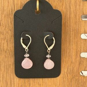 Pink Drop Earrings